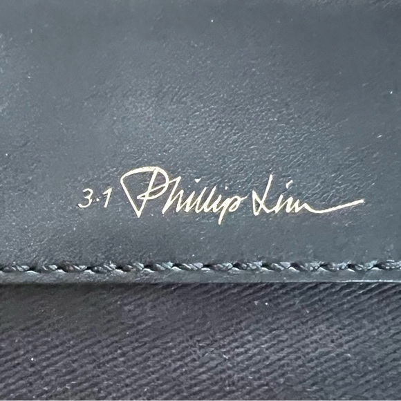 3.1 phillip lim 31 Minute Leather Pouch Black/White Good Condition - Picture 10 of 14